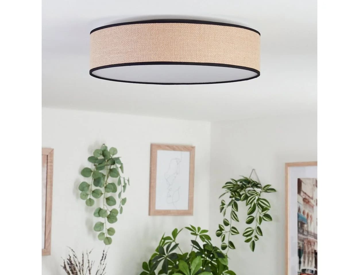 hofstein Deckenleuchte Boho-Design LED Weiß/Schwarz - Bild 3