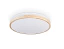 hofstein Deckenleuchte dimmbar LED Fernbedienung Weiß/Natur Boho-Design Bild 1
