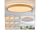 hofstein Deckenleuchte dimmbar LED Fernbedienung Weiß/Natur Boho-Design Bild 3