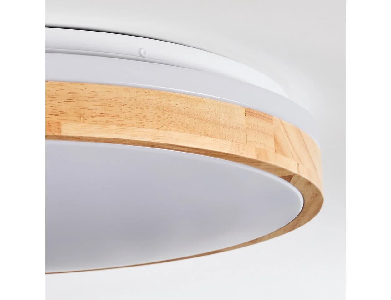 hofstein Deckenleuchte dimmbar LED Fernbedienung Weiß/Natur Boho-Design - Bild 5
