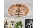 hofstein Deckenleuchte Boho-Design Metall/Rattan Schwarz Bild 3