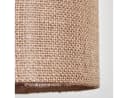 hofstein Pendelleuchte Moderne Hängelampe Holz Metall Leinen Natur Schwarz Beige Bild 4
