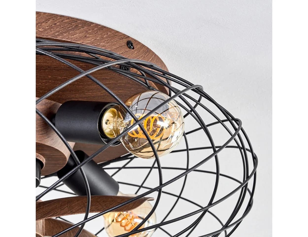 hofstein Deckenleuchte Deckenventilator mit Beleuchtung 4-flammig Ø 30 cm - Bild 3