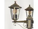 hofstein Außen-Stehlampe Kandelaber Metall/Glas Braun/Gold Bild 3