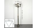 hofstein Außen-Stehlampe Kandelaber Metall/Glas Braun/Gold Bild 4