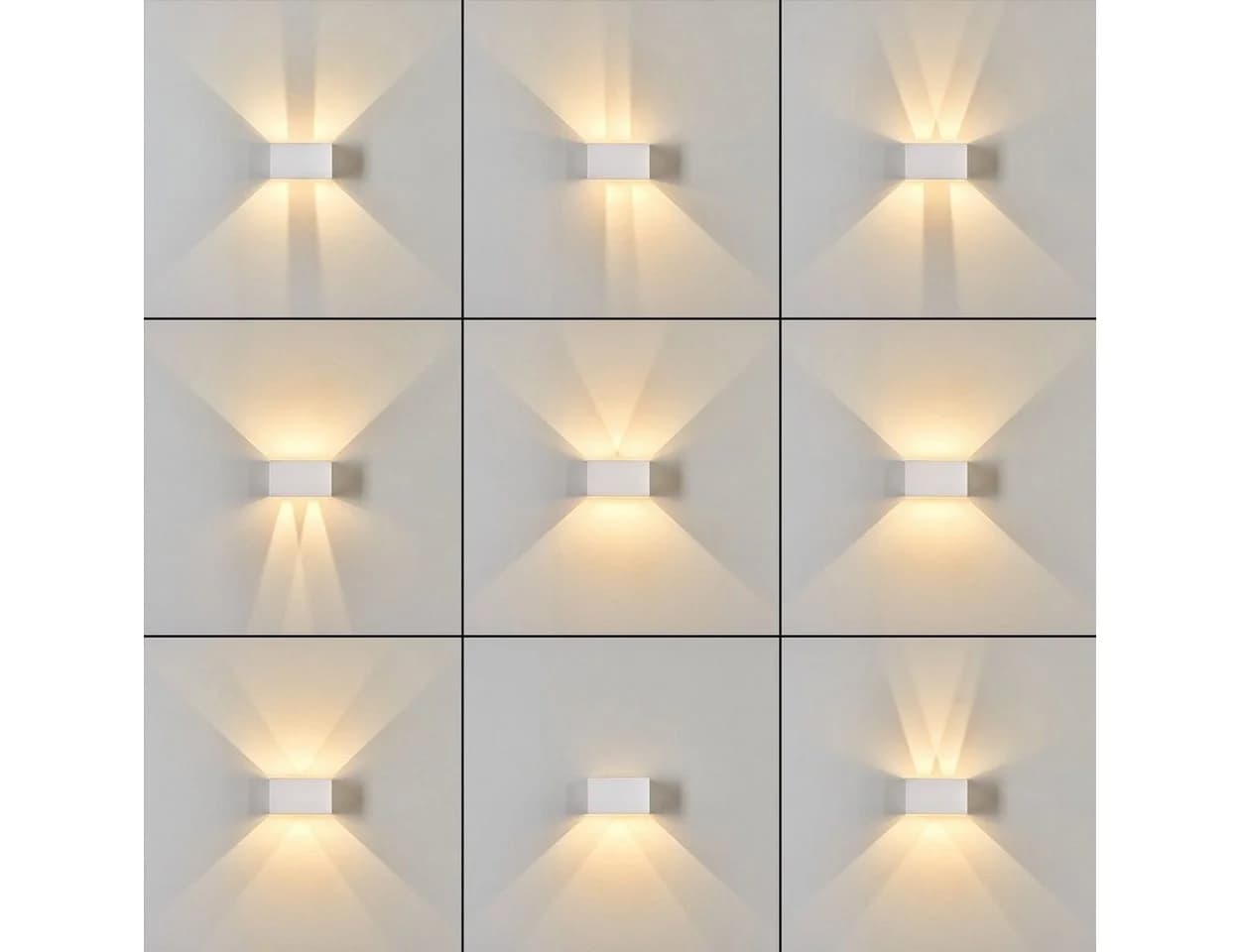 hofstein Außen-Wandleuchte Weiß LED 12W 3000K IP54 - Bild 3