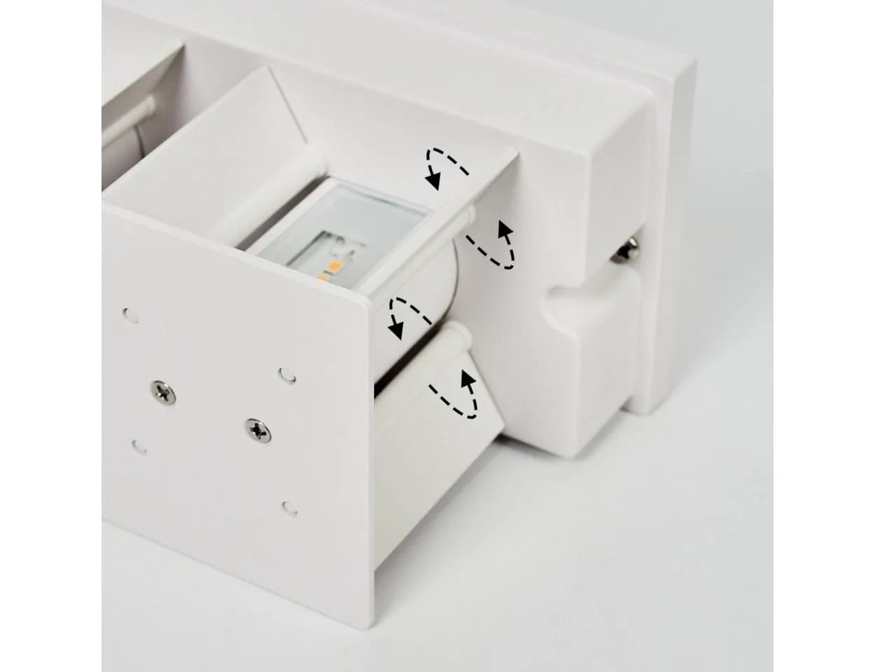 hofstein Außen-Wandleuchte Weiß LED 12W 3000K IP54 - Bild 4