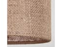 hofstein Pendelleuchte Moderne Hängelampe Holz Metall Leinen Natur Schwarz Beige Bild 3