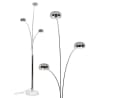 hofstein Stehlampe Metall/Glas Chrom/Weiß 240cm 3x E14 Bild 2