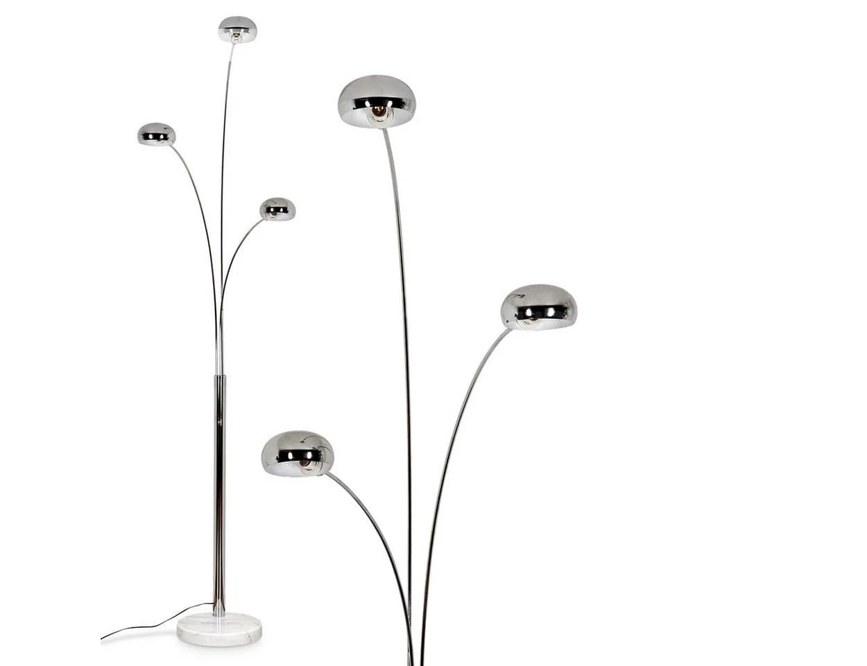 hofstein Stehlampe Metall/Glas Chrom/Weiß 240cm 3x E14 - Bild 2