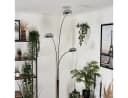 hofstein Stehlampe Metall/Glas Chrom/Weiß 240cm 3x E14 Bild 3