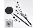 hofstein Stehlampe Schwarz/Rauchfarben Metall/Glas 6x E14 Bild 5