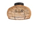 hofstein Deckenleuchte Boho Design Metall Bambus Holz Schwarz/Natur Bild 2