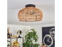 hofstein Deckenleuchte Boho Design Metall Bambus Holz Schwarz/Natur Bild 3