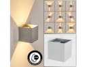 hofstein Wandleuchte Metall Grau/Silber LED Außenleuchte IP54 Bild 2