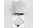 hofstein Wandleuchte Metall Grau/Silber LED Außenleuchte IP54 Bild 4