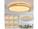 hofstein Deckenleuchte dimmbar LED Weiß/Natur 50cm Bild 1