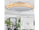 hofstein Deckenleuchte dimmbar LED Weiß/Natur 50cm Bild 5