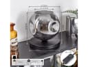 hofstein Tischleuchte Tischlampe aus Metall/Glas in Schwarz/Rauchfarben Bild 4