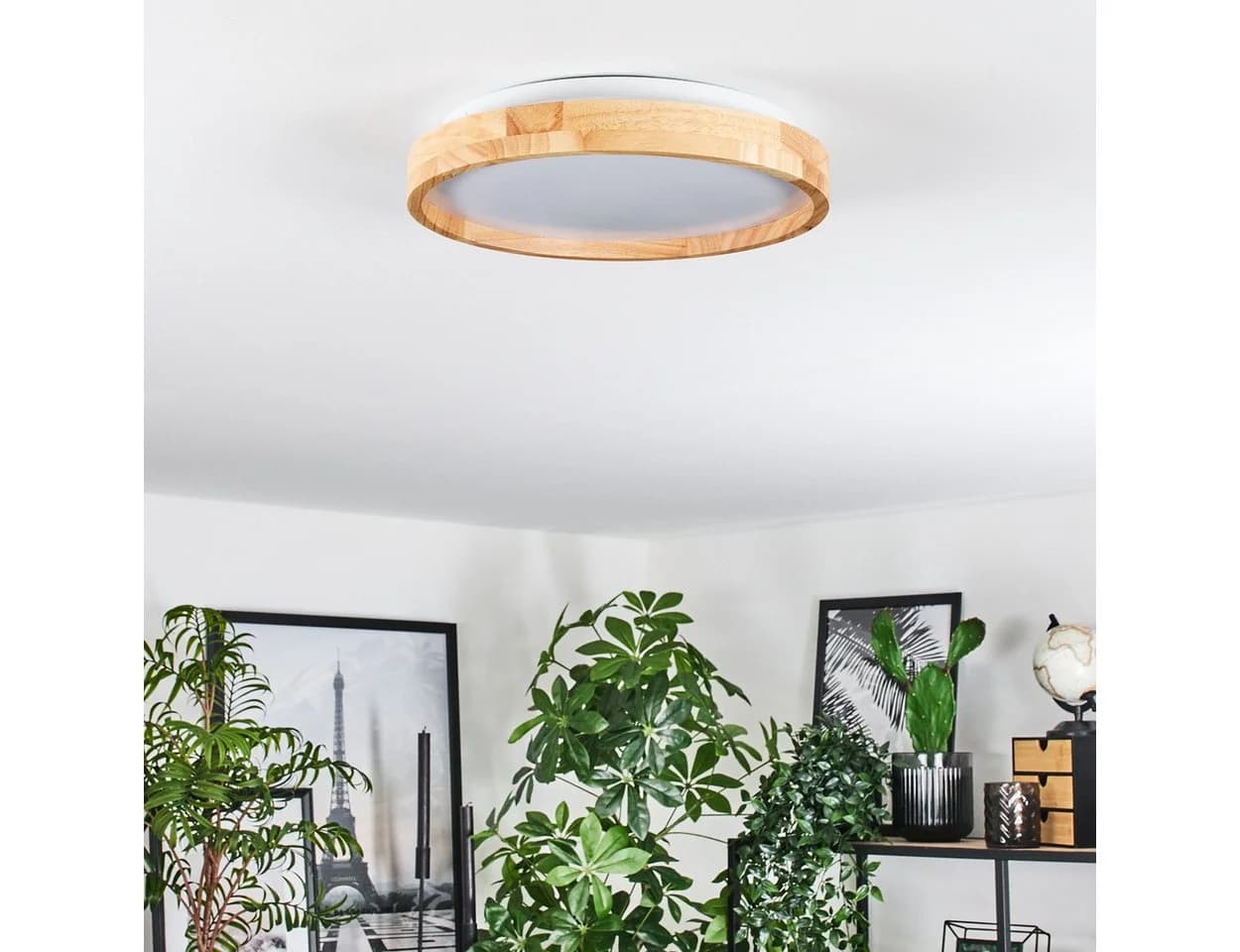 hofstein Deckenleuchte Boho Design Weiß/Natur LED 16W - Bild 5