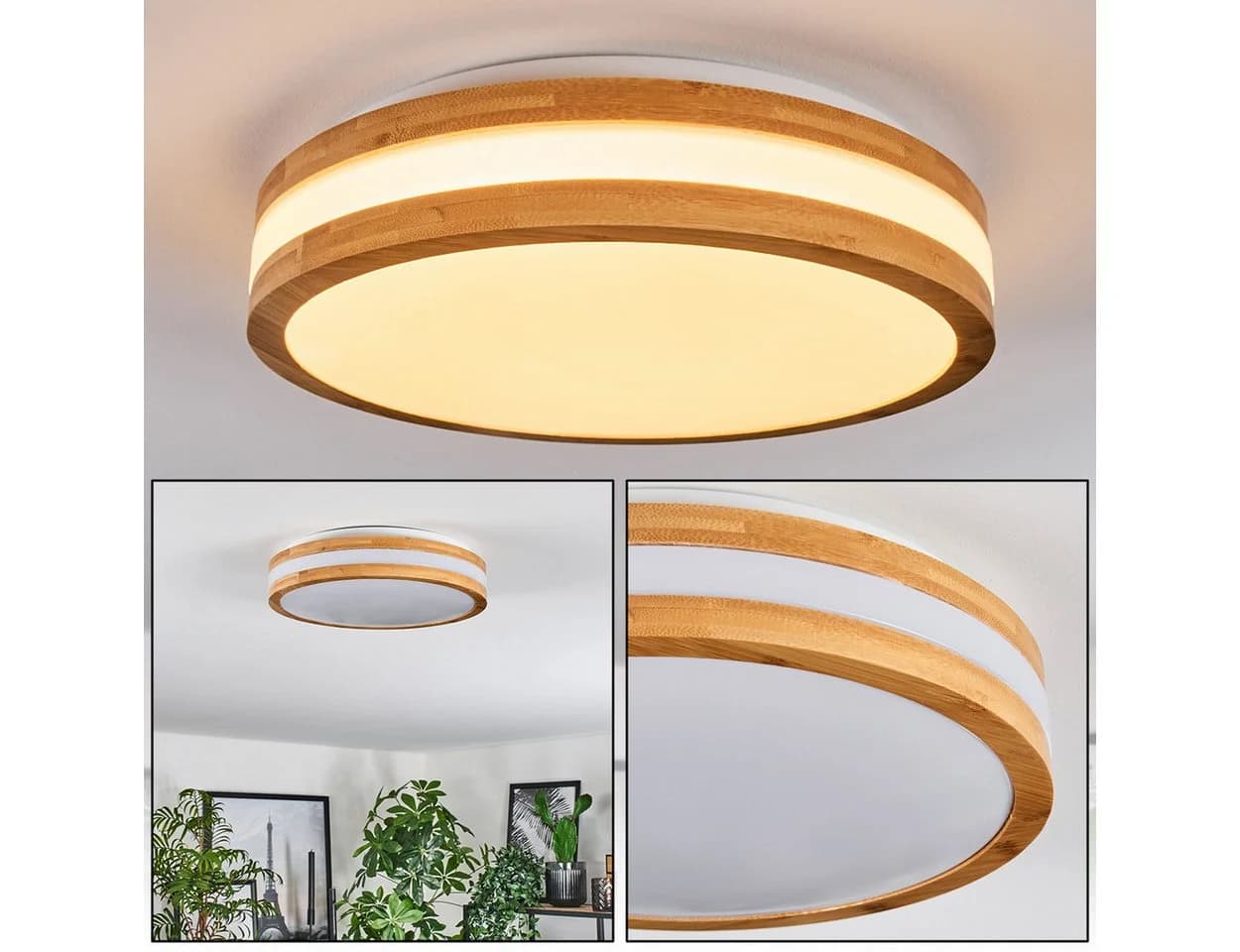 hofstein Deckenleuchte Boho-Design 28,5 cm LED 3000 Kelvin