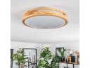 hofstein Deckenleuchte Modernes Boho-Design LED Weiß/Natur Bild 1