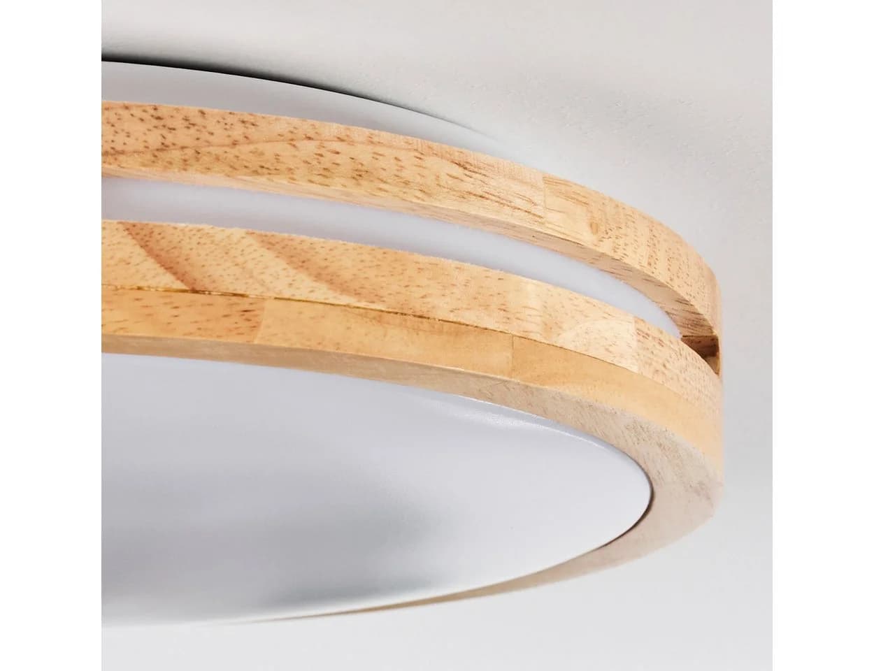 hofstein Deckenleuchte Modernes Boho-Design LED Weiß/Natur - Bild 3