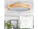 hofstein Deckenleuchte Modernes Boho-Design LED Weiß/Natur Bild 4
