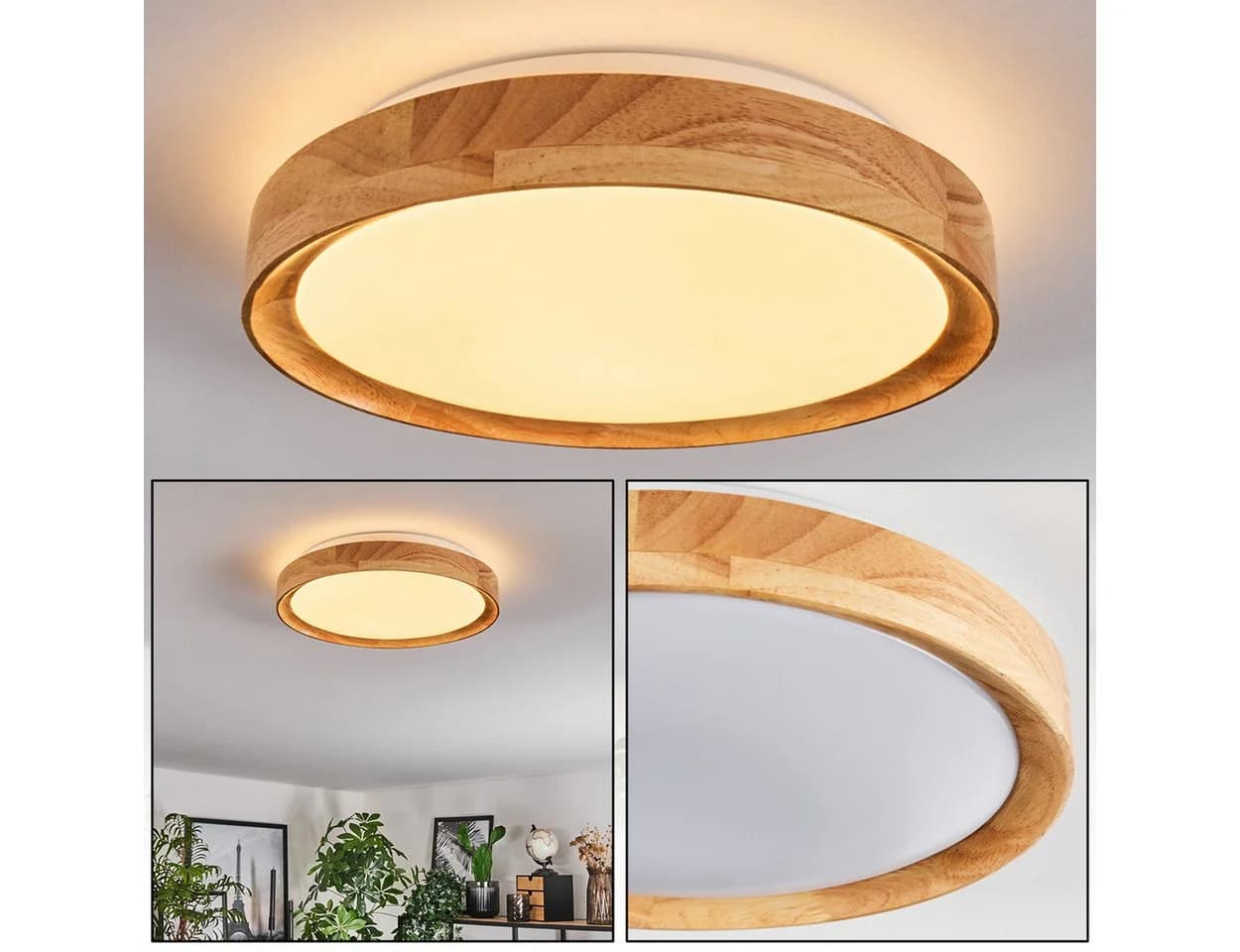 hofstein Deckenleuchte Boho-Design 29,5 cm LED 1700 Lumen
