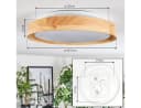 hofstein Deckenleuchte Boho-Design 29,5 cm LED 1700 Lumen Bild 5