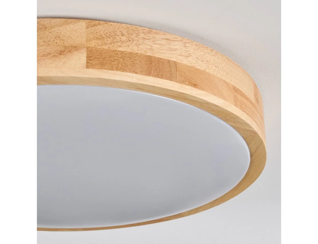 hofstein Deckenleuchte Weiß/Natur Boho LED Dimmbar - Bild 3