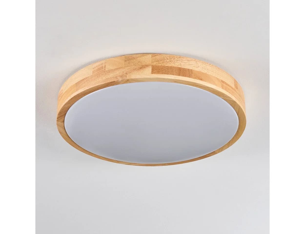 hofstein Deckenleuchte Weiß/Natur Boho LED Dimmbar - Bild 5