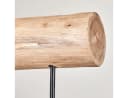 hofstein Pendelleuchte Modern Skandinavisch Holz Metall Schwarz Natur 5x E27 Bild 3