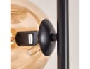 hofstein Stehlampe Metall/Glas Schwarz/Bernstein 5x E14 Bild 3