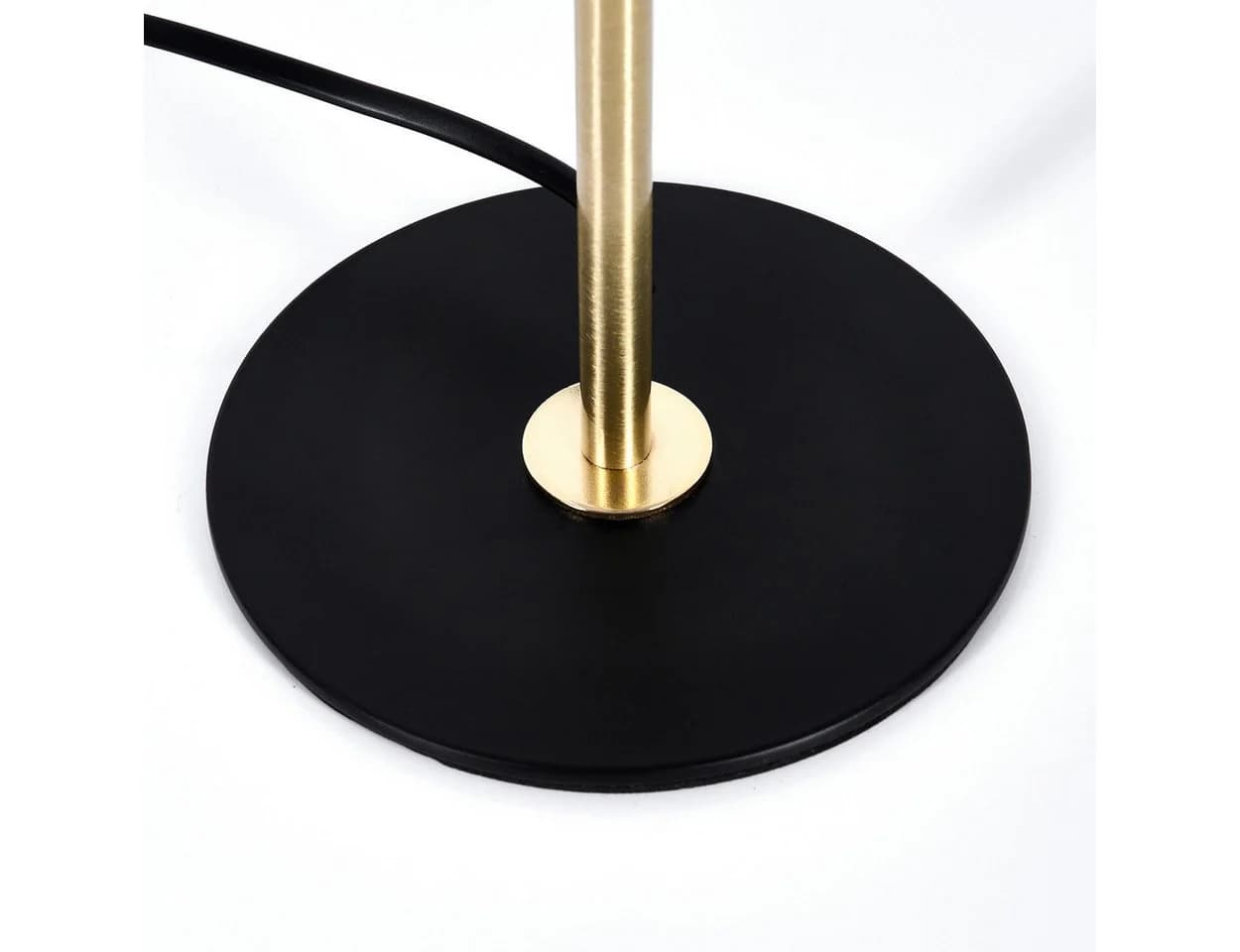 hofstein Tischleuchte Moderne Nachttischlampe Metall Schwarz/Gold - Bild 5
