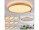 hofstein Deckenleuchte 50cm LED Dimmbar Bambus Metall Weiß Bild 2
