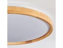 hofstein Deckenleuchte 50cm LED Dimmbar Bambus Metall Weiß Bild 3