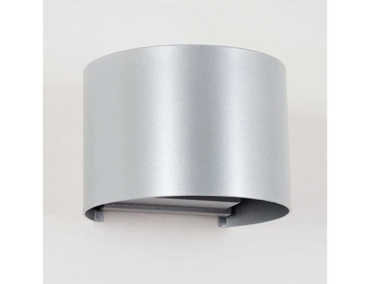 hofstein Außen-Wandleuchte LED Silber Metall IP54 - Bild 5