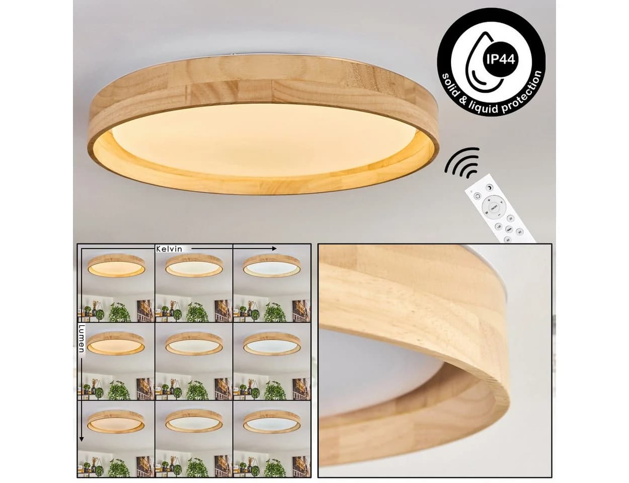 hofstein Deckenleuchte dimmbar LED 2700-6500 Kelvin - Bild 2