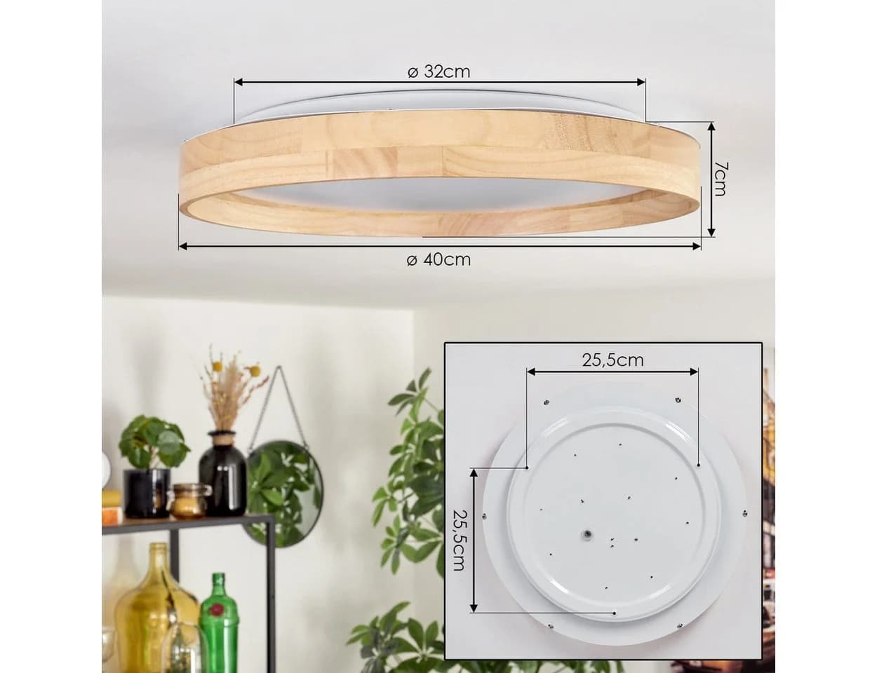 hofstein Deckenleuchte dimmbar LED 2700-6500 Kelvin - Bild 4