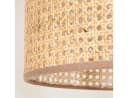 hofstein Stehlampe Holz Rattan Naturfarben E27 Bild 3