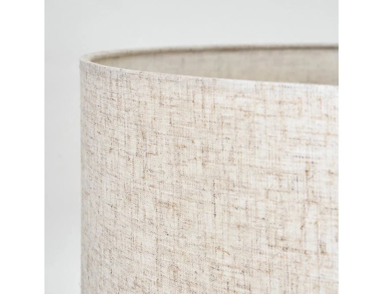 hofstein Stehlampe Schwarz/Beige Metall/Stoff mit Fußschalter - Bild 4