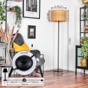 hofstein Stehlampe Metall/Bambus Schwarz Natur 40 cm Bild 4