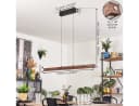 hofstein Pendelleuchte Dimmbar LED Schwarz/Braun Skandinavisch Bild 5
