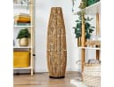 hofstein Stehlampe Metall/Seil Schwarz/Braun/Gold Boho Style Bild 3