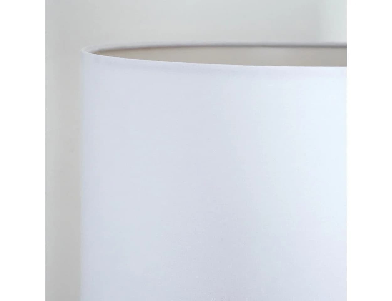 hofstein Stehlampe Holz Stoff Naturfarben Weiß E27 Fußschalter - Bild 4