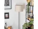 hofstein Stehlampe Schwarz/Beige Metall/Stoff Modern Skandinavisch Bild 3