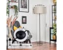 hofstein Stehlampe Schwarz/Beige Metall/Stoff Modern Skandinavisch Bild 5