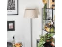 hofstein Stehlampe Metall/Beige 45 cm Schirm Bild 1