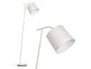 hofstein Stehlampe Beige/Weiß Metall/Stoff E27 Bild 2